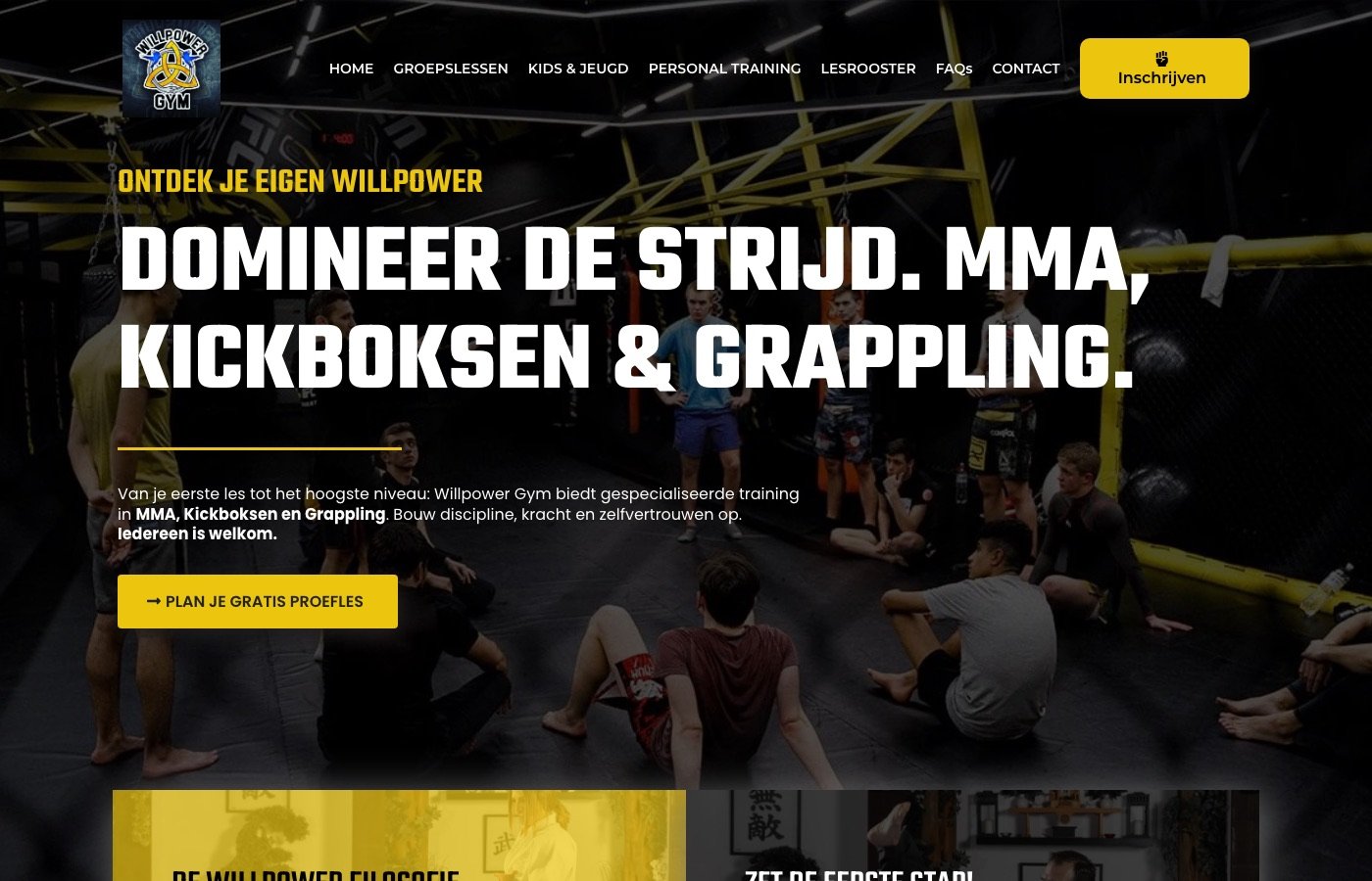 Het werk voor Willpower Gym